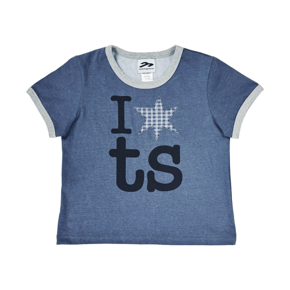 ★TANSANMAGNESIUM★ Ringer T-Shirt MUSINSA公式 | TANSANMAGNESIUM Ringer T-shirt Blue (Women)