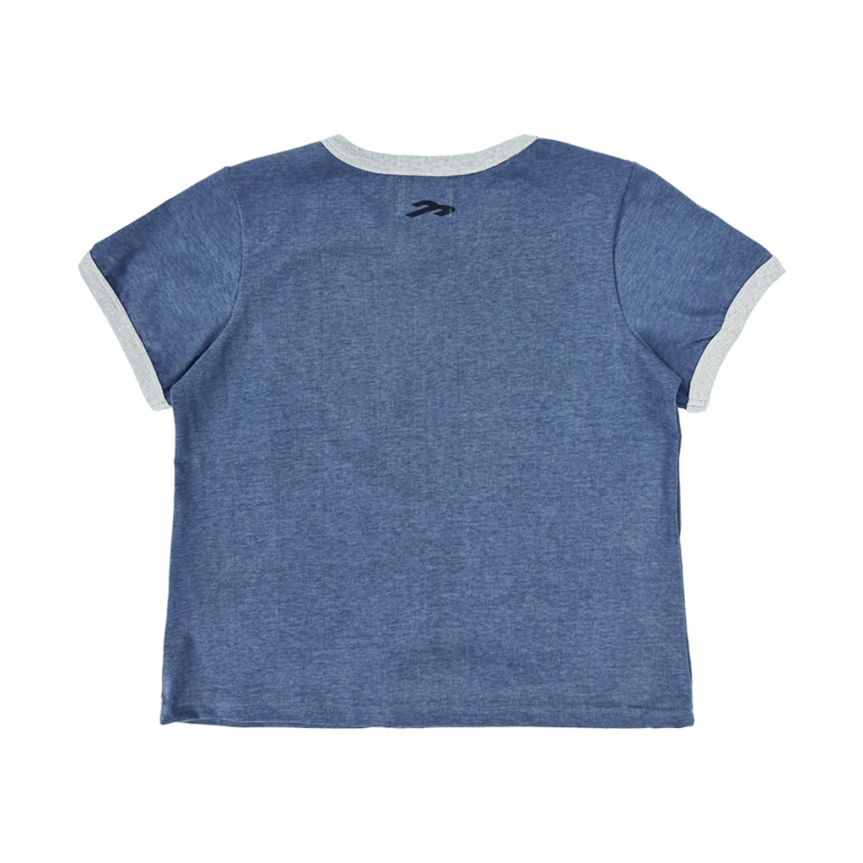 ◆TANSANMAGNESIUM Ringer T-shirt/4色◆ MUSINSA公式 | TANSANMAGNESIUM Ringer T-shirt Blue (Women)
