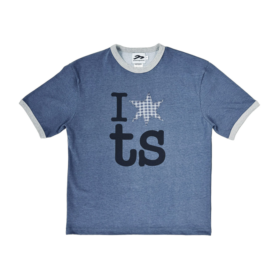 MUSINSA公式 | TANSANMAGNESIUM Ringer T-shirt Blue (Men)