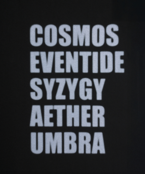 Blurry Lettering T-Shirt (Black)