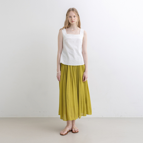 WD_Square neck blouse top_WHITE