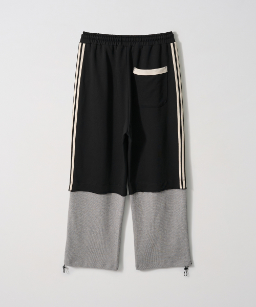 Binding Layered Sweatpants (BLACK)