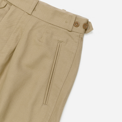 German Type Navy Tropical Short Pants - Khaki