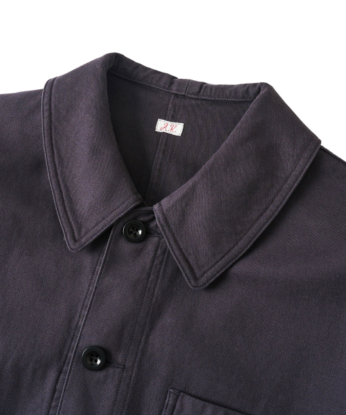 MONTROUGE FRENCH WORK JACKET PURPLE NAVY