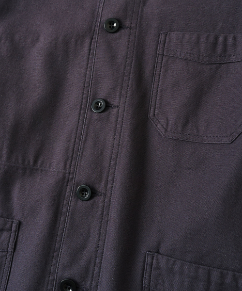 MONTROUGE FRENCH WORK JACKET PURPLE NAVY