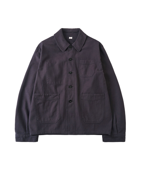 MONTROUGE FRENCH WORK JACKET PURPLE NAVY