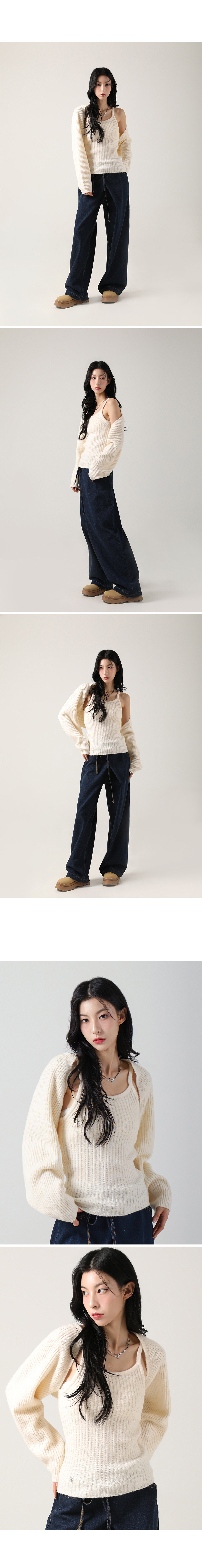 アウターその他 AVANDRESS Adel Bolero Cardigan Knit Set IVORY MUSINSA公式 | AVANDRESS Adel Bolero Cardigan Knit Set SORA