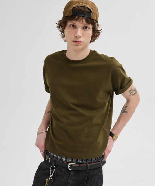 Essential Cropped T-рубашка [Khaki]