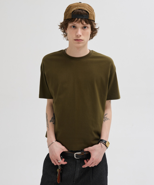 Essential Cropped T-рубашка [Khaki]