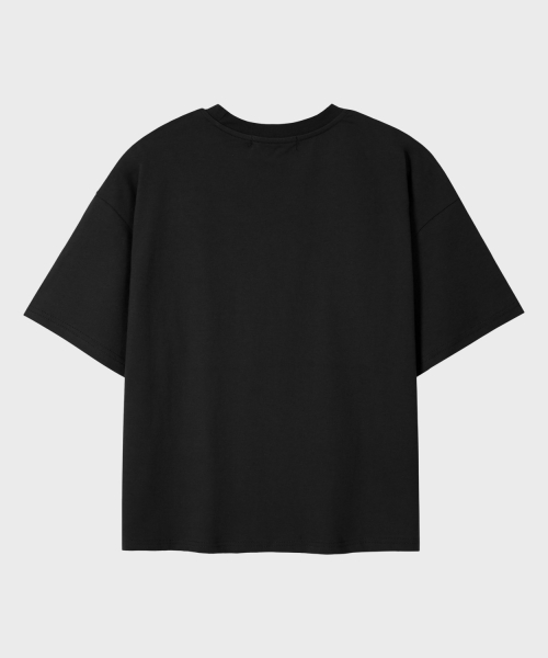 Essential Crop T-Shirt [Black] thumbnail 9