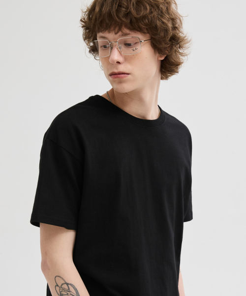 Essential Crop T-Shirt [Black] thumbnail 6