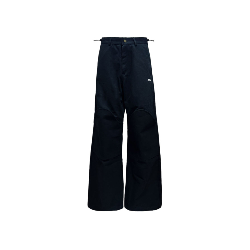 Брюки с карманами на коленях (Black)