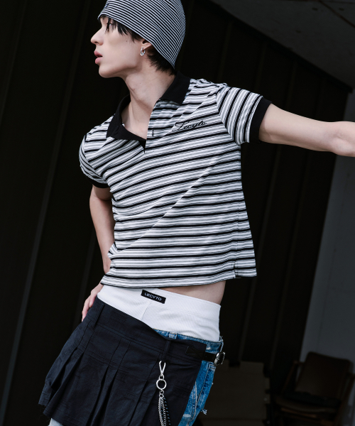 Layered Short Pleated юбка_[чёрный]