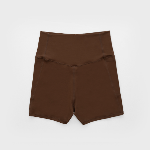 ACTIVE SHORT LEGGINGS — Mocha