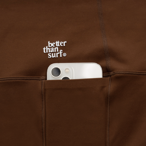 ACTIVE SHORT LEGGINGS — Mocha