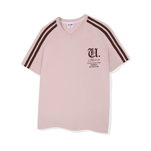 Женская оверсайз футболка-трек с V-вырезом Oldyudi 5 Color [ULZV_5605]