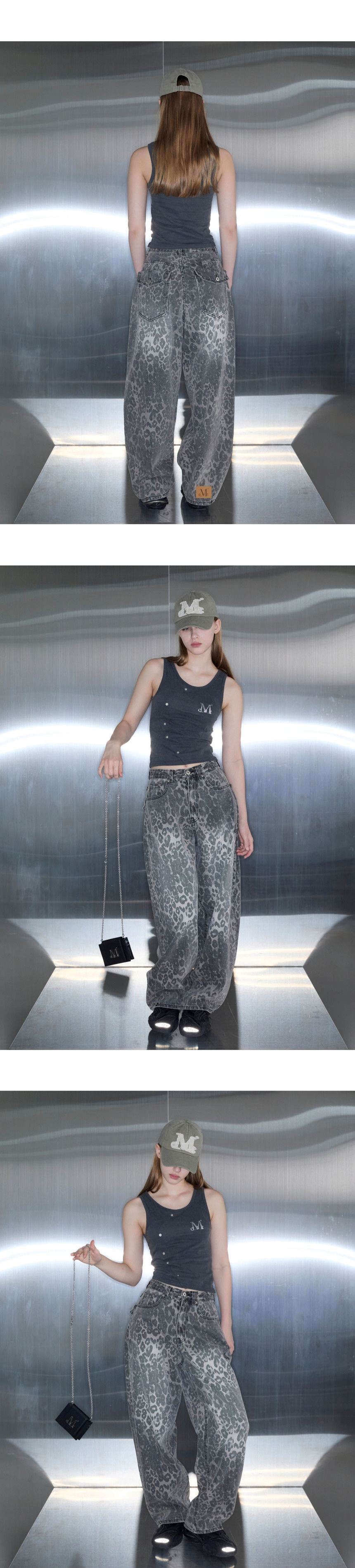 パンツ MUCENT Det Snap Button Leopard Print Hopi Wide Pants P00000V MUSINSA | MUCENT Det Snap Button Leopard Print Hopi Wide Pants