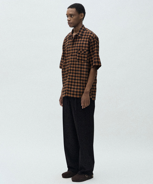 One-Tuck Slacks (чёрный)
