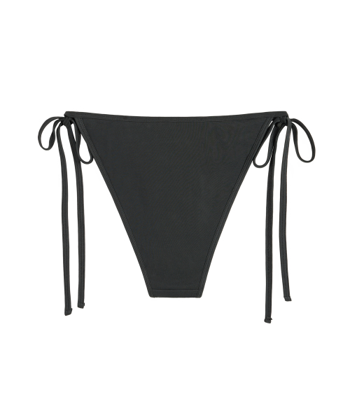 Linea Eyelet Bikini Bottom - уголь