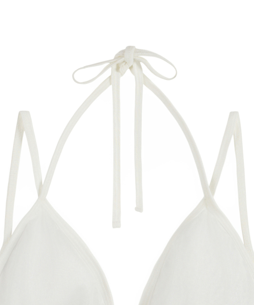 Pureline Logo Bikini Top - белый