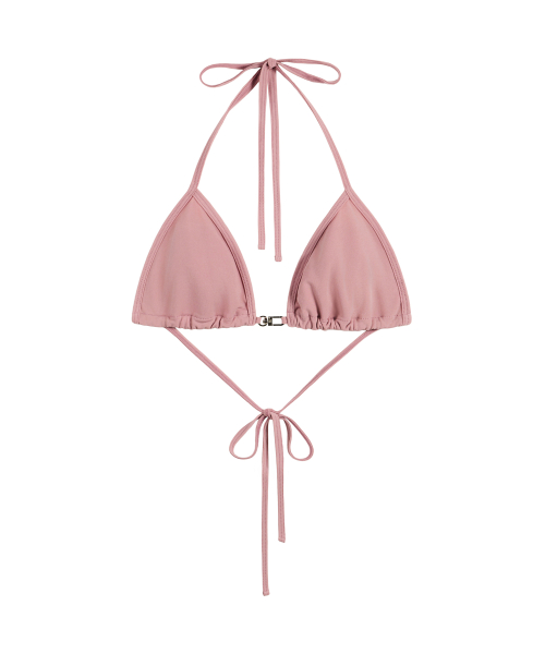 Linea Eyelet Bikini Top - pink