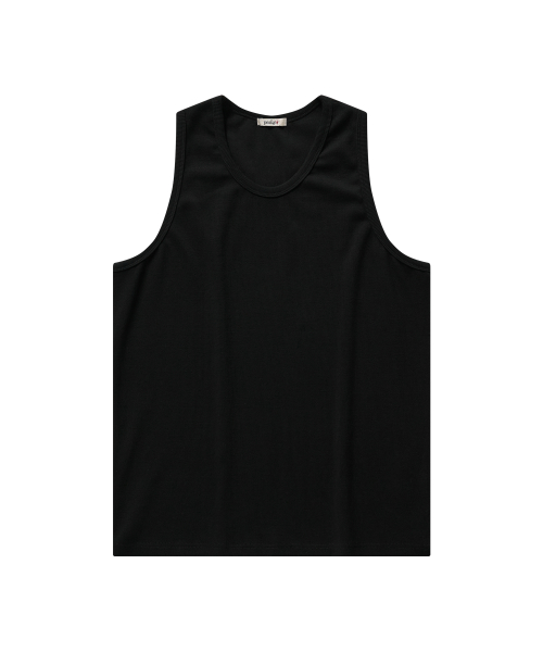 Bio-Washed Ribbed Tank top (чёрный)