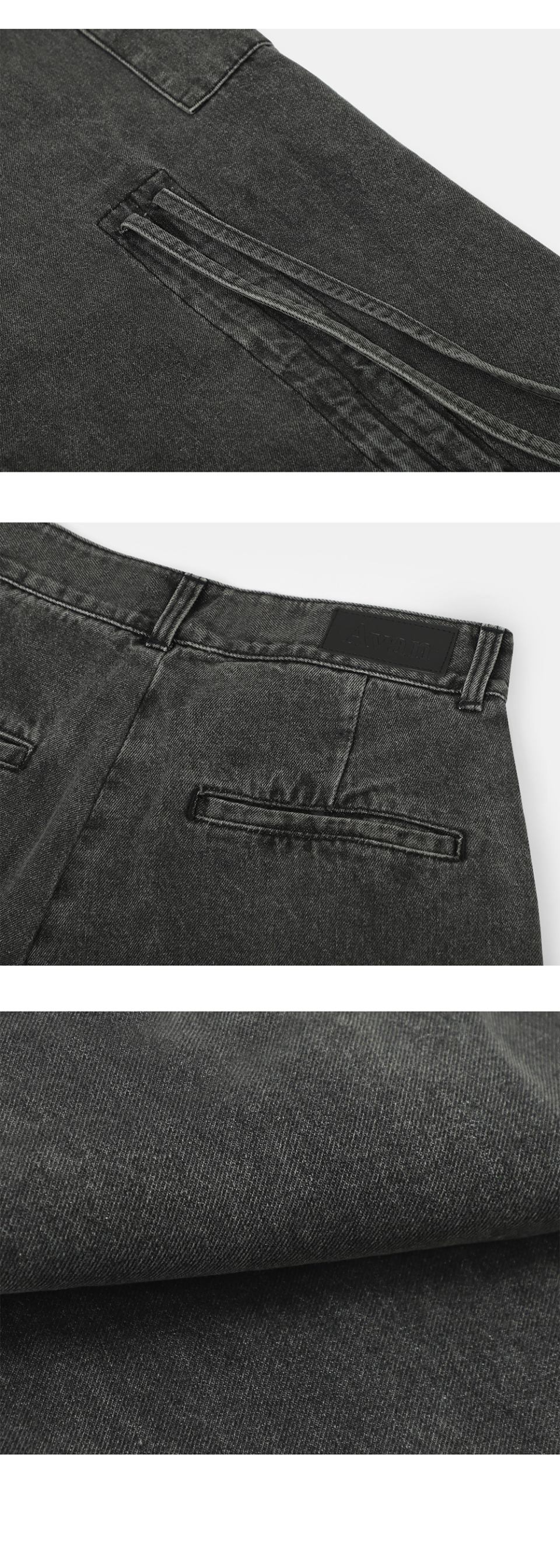 ☆AVANDRESS☆ Accent Back String Pants BLACK AD41PT09BK MUSINSA | AVANDRESS Accent Back String Pants BLACK