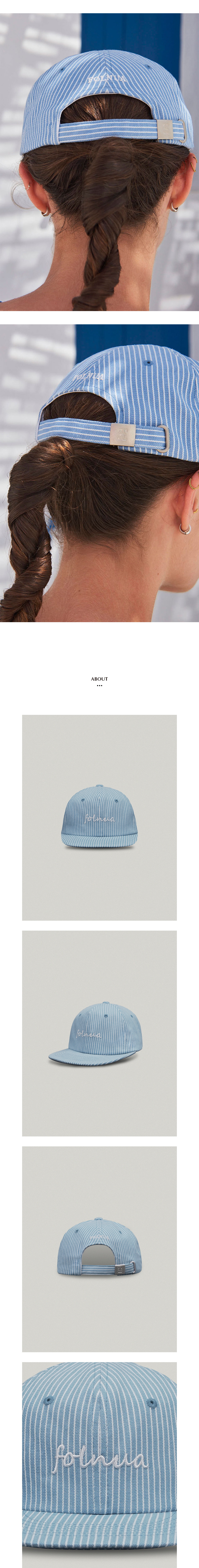 FOLNUA ♥ Brio Cotton Ball Cap/追跡付 MUSINSA公式 | FOLNUA BRIO COTTON BALL CAP [BLUE WHITE]