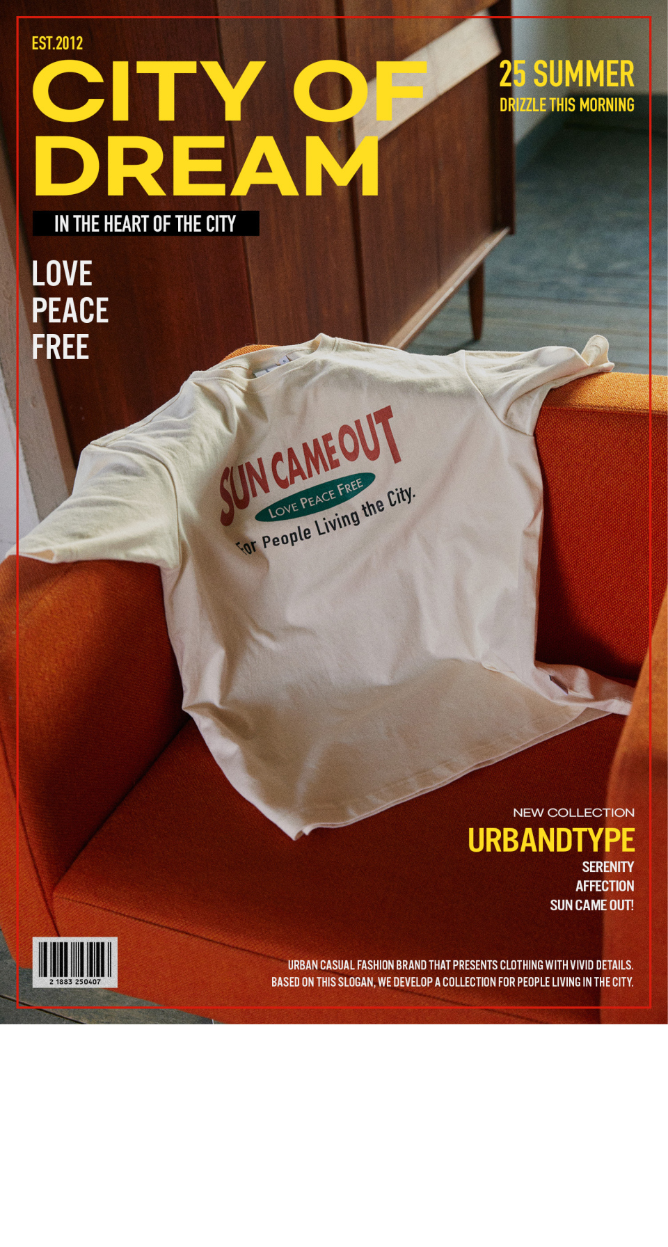 ★Urbandtype.★ Sun Out Lettering Terry Ringer T-Shirt Red U MUSINSA | URBANDTYPE Sun Out Lettering Terry Ringer T