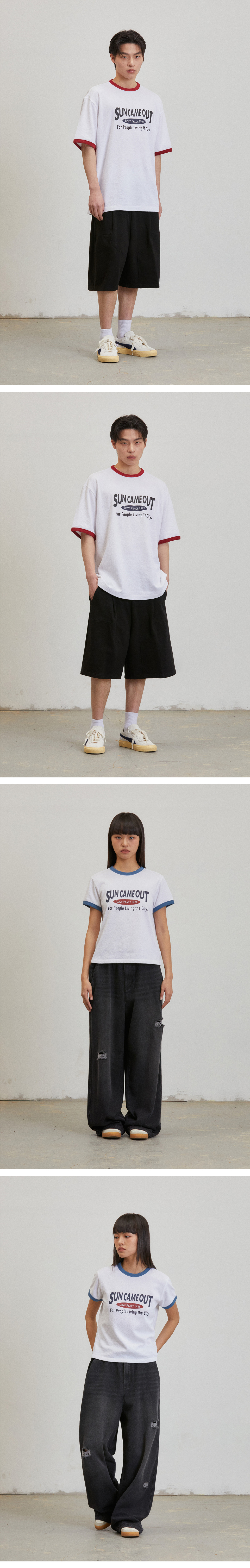 ★Urbandtype.★ Sun Out Lettering Terry Ringer T-Shirt Blue MUSINSA | URBANDTYPE Sun Out Lettering Terry Ringer T