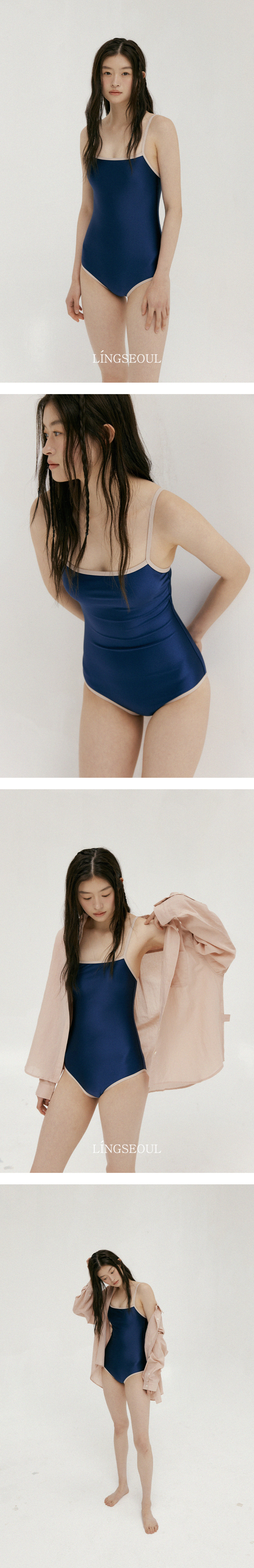 【LINGSEOUL】glossy swim suit MUSINSA | LINGSEOUL glossy swim suit-pink