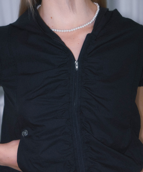 Half Shirring Windbreaker [чёрный]