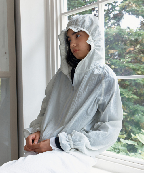 Airy Ruffle Jumper (Light Sage)
