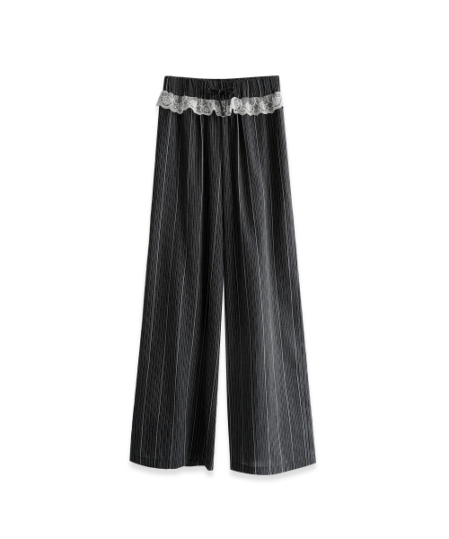 Boheme Striped Pants BLACK