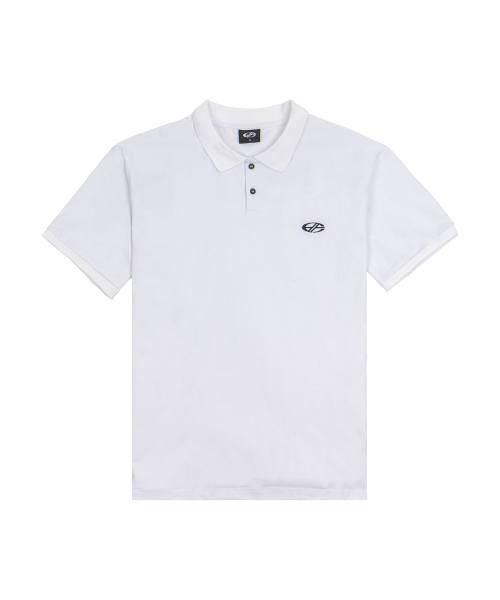 BASIC COLLAR T-SHIRT-[WHITE]