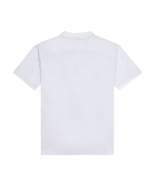 BASIC COLLAR T-SHIRT-[WHITE]