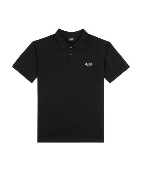BASIC COLLAR T-SHIRT-[BLACK]