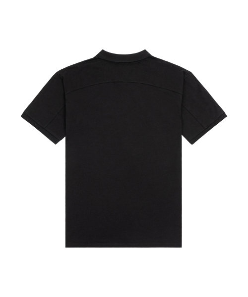 BASIC COLLAR T-SHIRT-[BLACK]