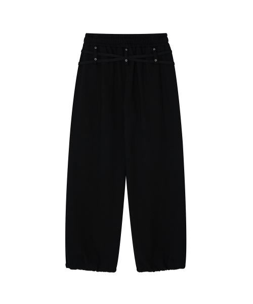 Zenu Belt Sweat Pants чёрный