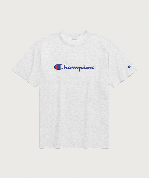 Свободная футболка с большим лого Light Grey