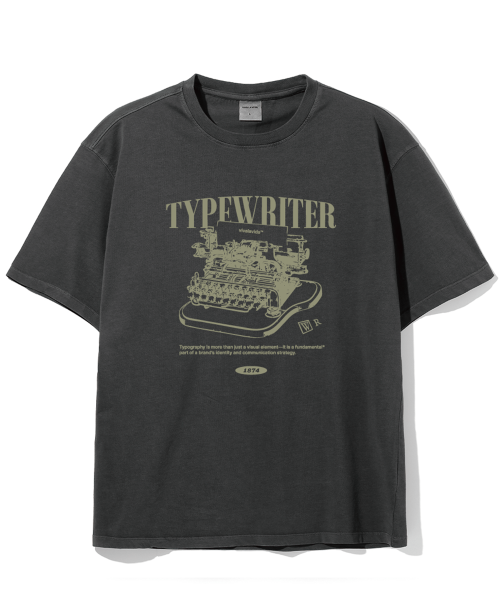Type пигментный стираный с/рук футболка
