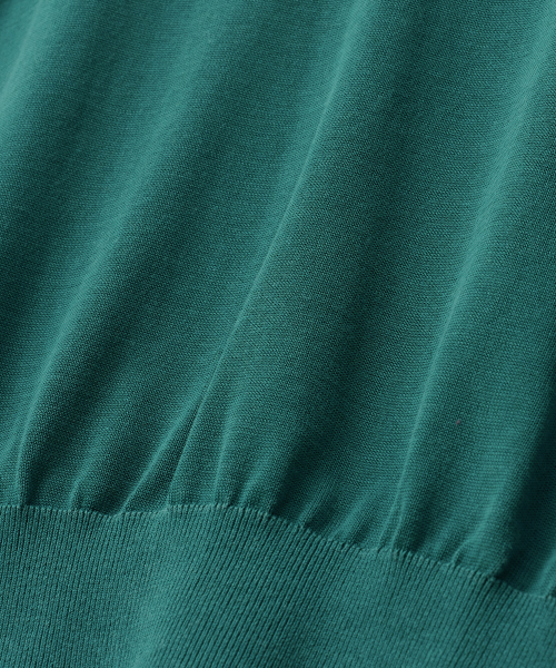 w. Layer Silk Knit Vest (Turquise)