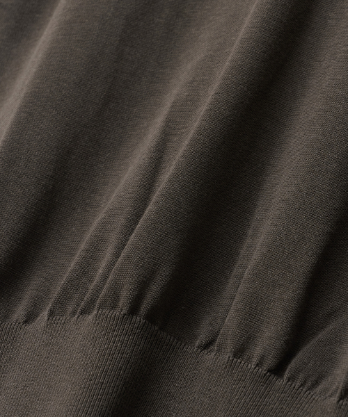 w. Layer Silk Knit Vest (Pewter)