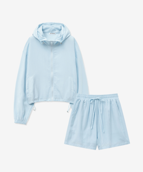 Костюм с ветровкой на затяжках Sky Blue