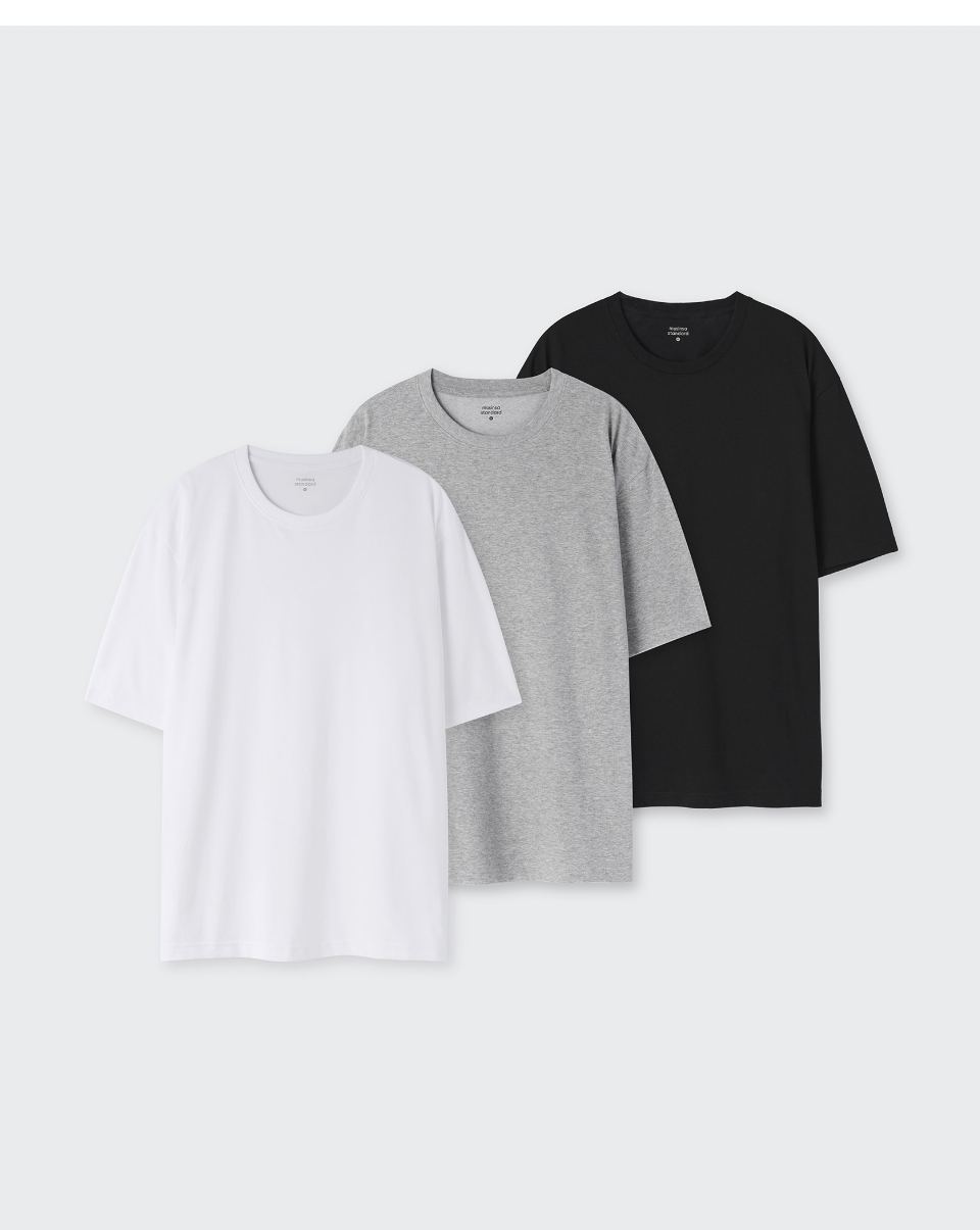 Tシャツ・カットソー *MUSINSA STANDARD* Relaxed fit crew neck short sleeve t-shir MUSINSA | MUSINSA STANDARD [Cool Standard] Relaxed Fit Crew