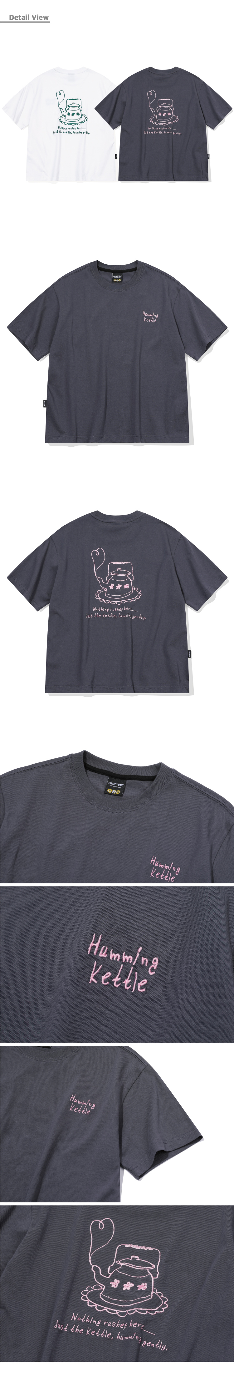 EMBROIDERY CROP SHORT SLEEVE TEE - 2 COLORS AS SHOWN