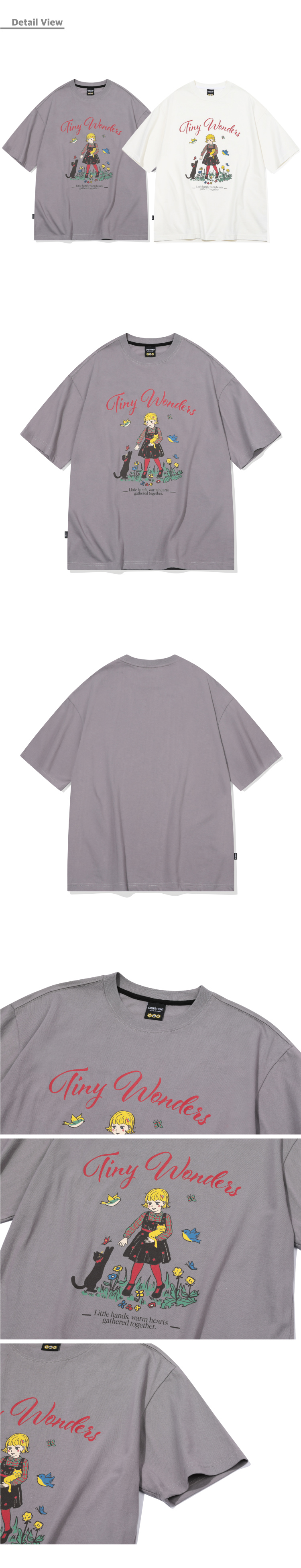 MUSINSA | CPGN STUDIO Wonders short sleeve t-shirt gray