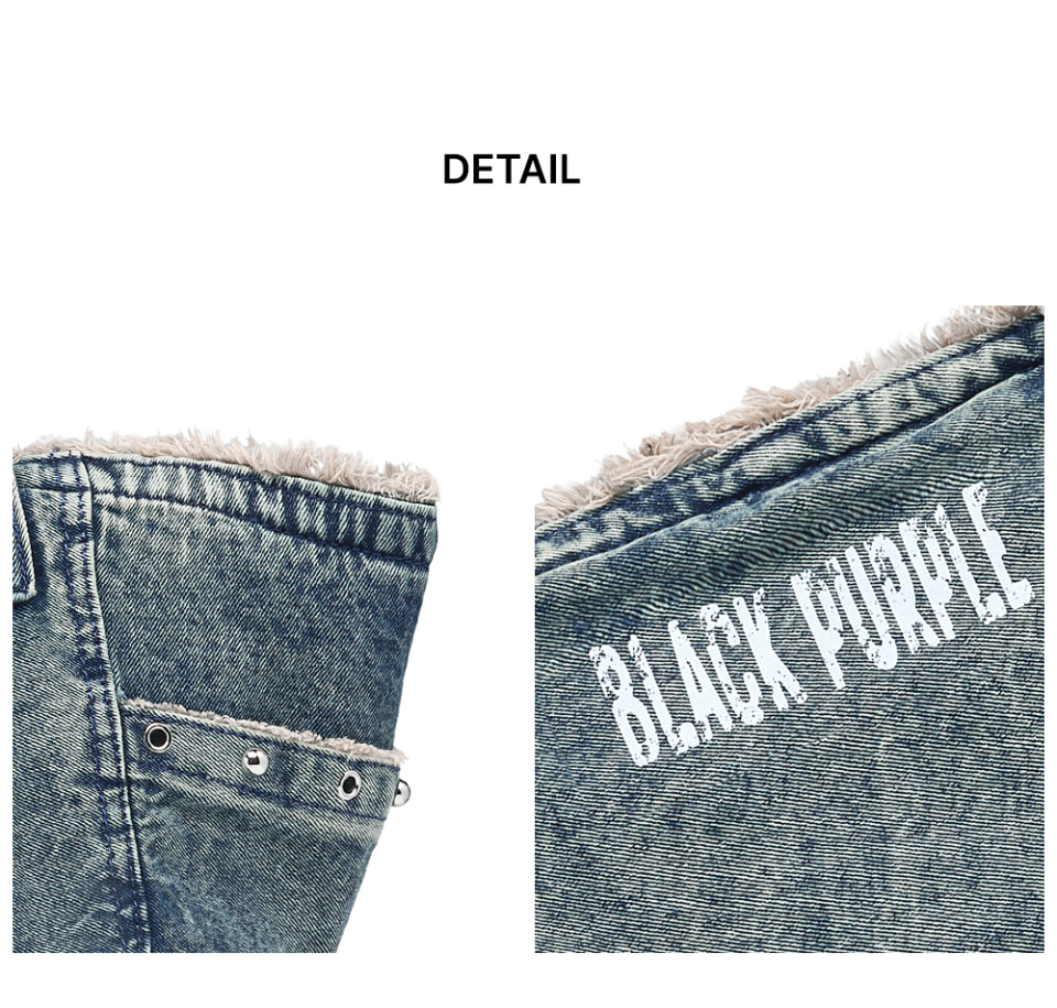【BLACKPURPLE】25SS★ Denim Fringe Shoulder Bag MUSINSA | BLACK PURPLE Denim Fringe Shoulder Bag