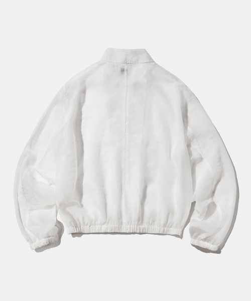 Shadow Organza Bomber Jacket J35 Cloud Veil
