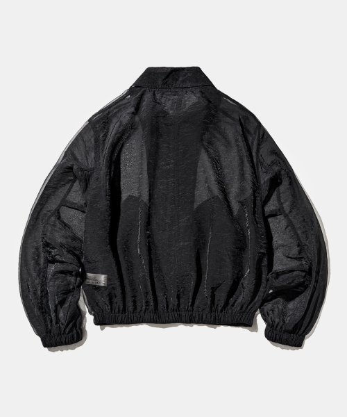 Shadow Organza Bomber Jacket J35 Black
